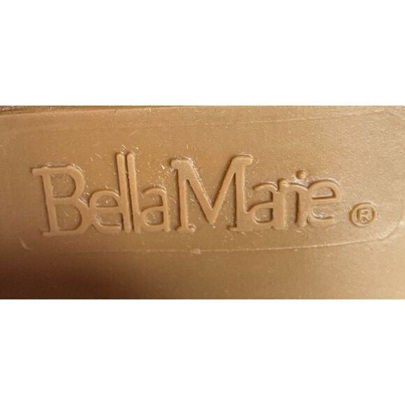 𝅺Bella Marie Olive Green Suede Peep Toe Booties 9 NEW - Picture 8 of 9